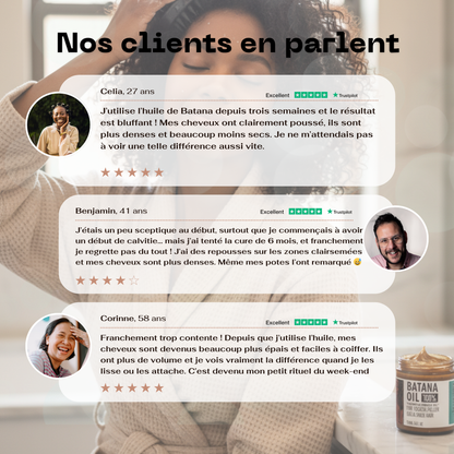 Huile de Batana pure – Pousse rapide et cheveux plus épais en 28 jours